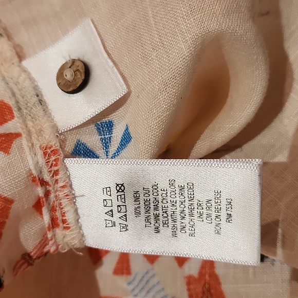 Cynthia Rowley 100% linen blouse - Picture 8 of 8